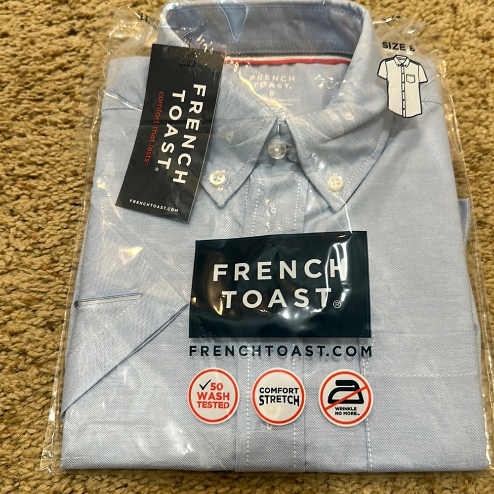 French Toast short sleeve size 8